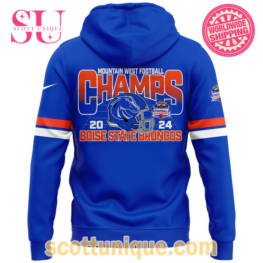 Boise State Mountain West Football Champions 2024 Hoodie2 Boise State Mountain West Football Champions 2024 Hoodie2