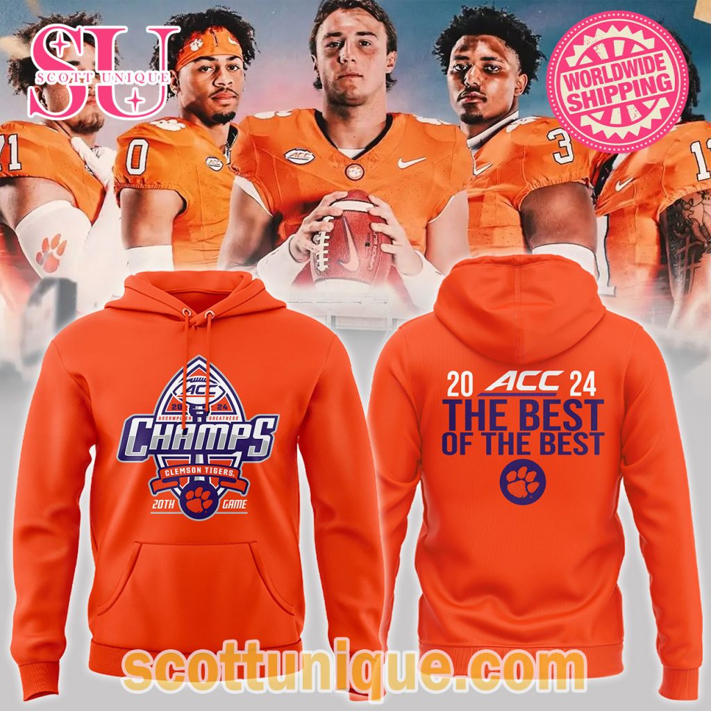 Clemson Tigers ACC Football Conference Champions 2024 Hoodie Clemson Tigers ACC Football Conference Champions 2024 Hoodie