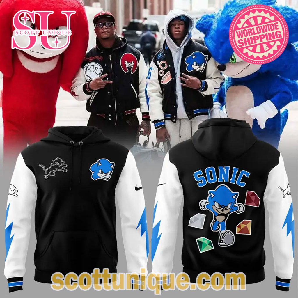 Detroit Lions x Sonic and Knuckles Hoodie1