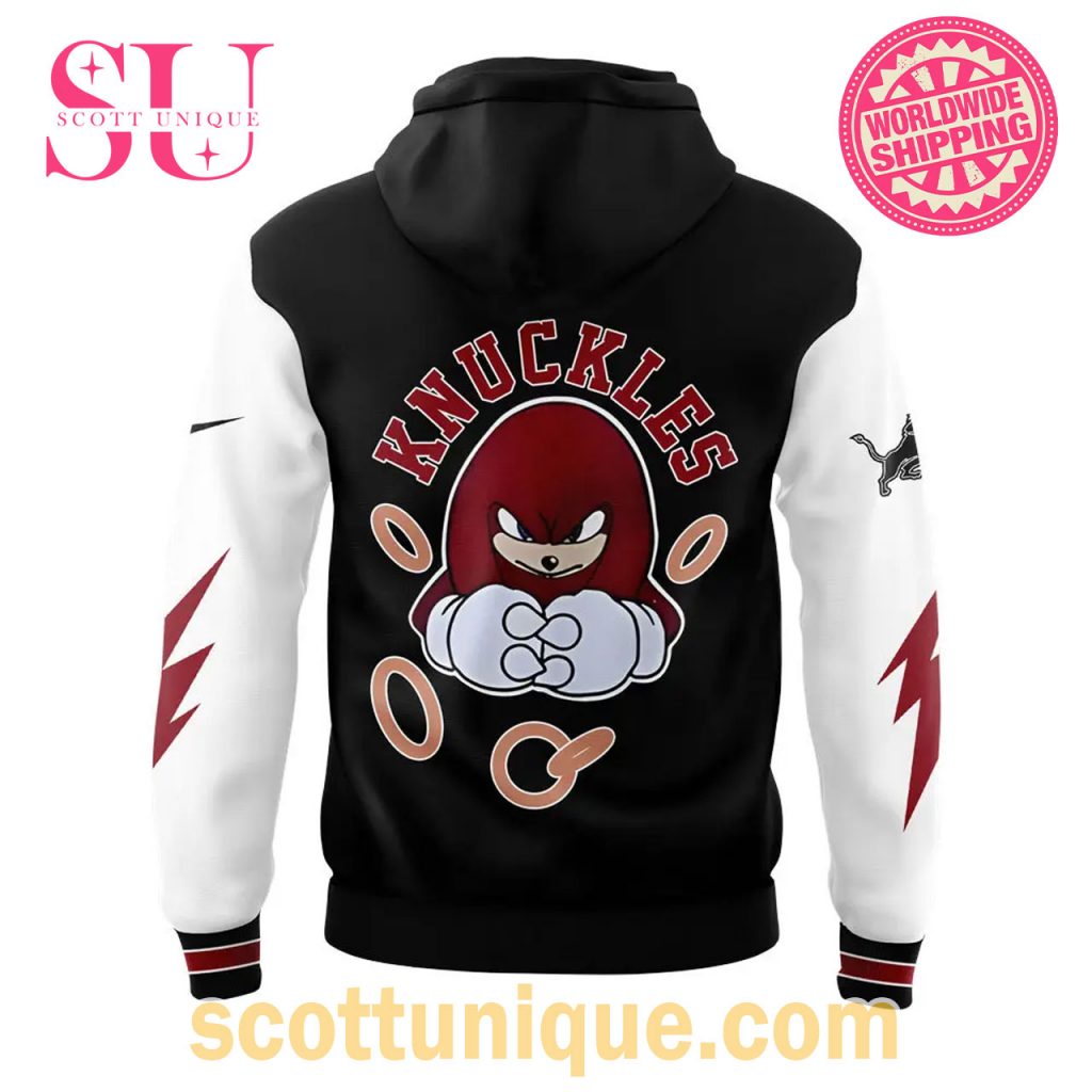 Detroit Lions x Sonic and Knuckles Nike Red Hoodie1