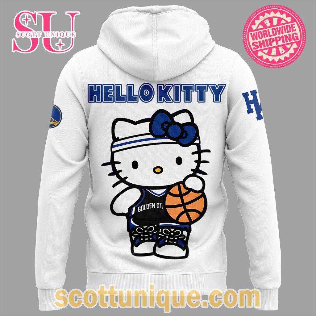 Golden State Warriors x Hello Kitty Night 2024 White Hoodie2 Golden State Warriors x Hello Kitty Night 2024 White Hoodie2