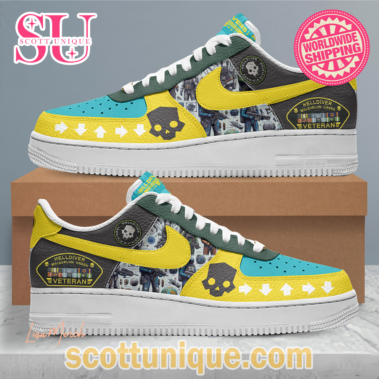 Helldivers 2 Veteran Nike Air Force 1 Shoes