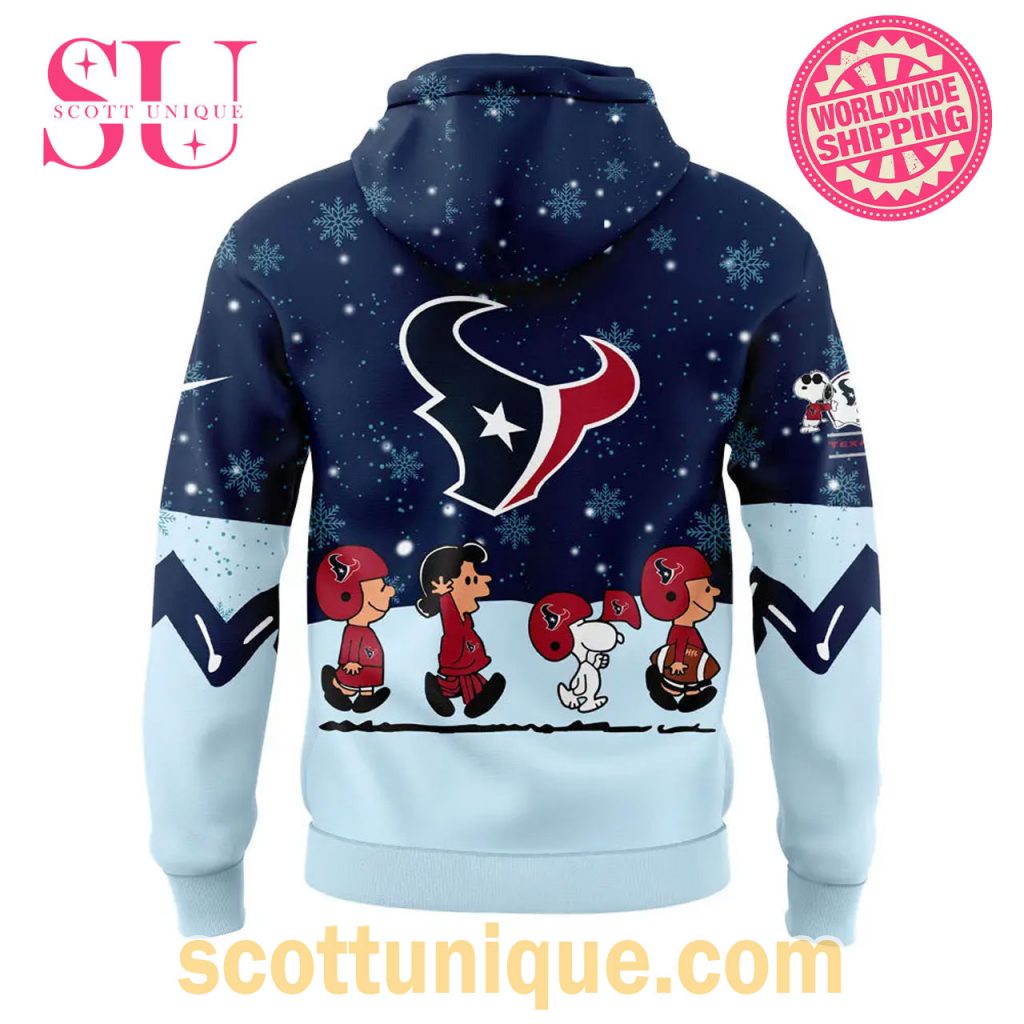 Houston Texans x Peanuts & Snoopy Night Christmas Hoodie1