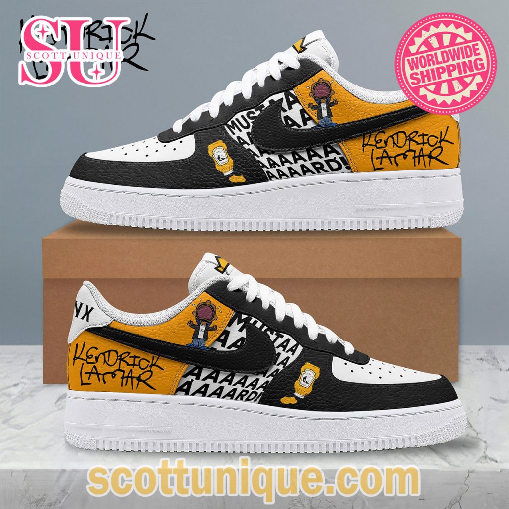Kendrick Lamar Mustard GNX Air Force 1 Shoes Kendrick Lamar Mustard GNX Air Force 1 Shoes