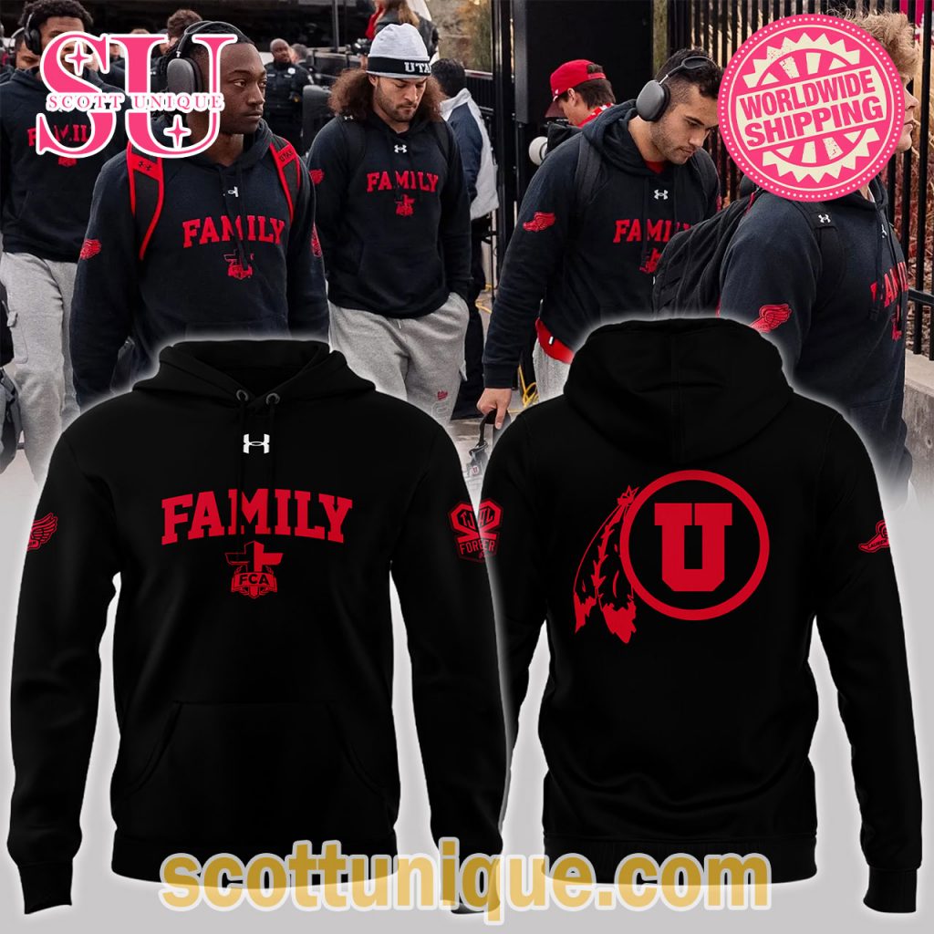 New Family Forever Utah Football Black Hoodie