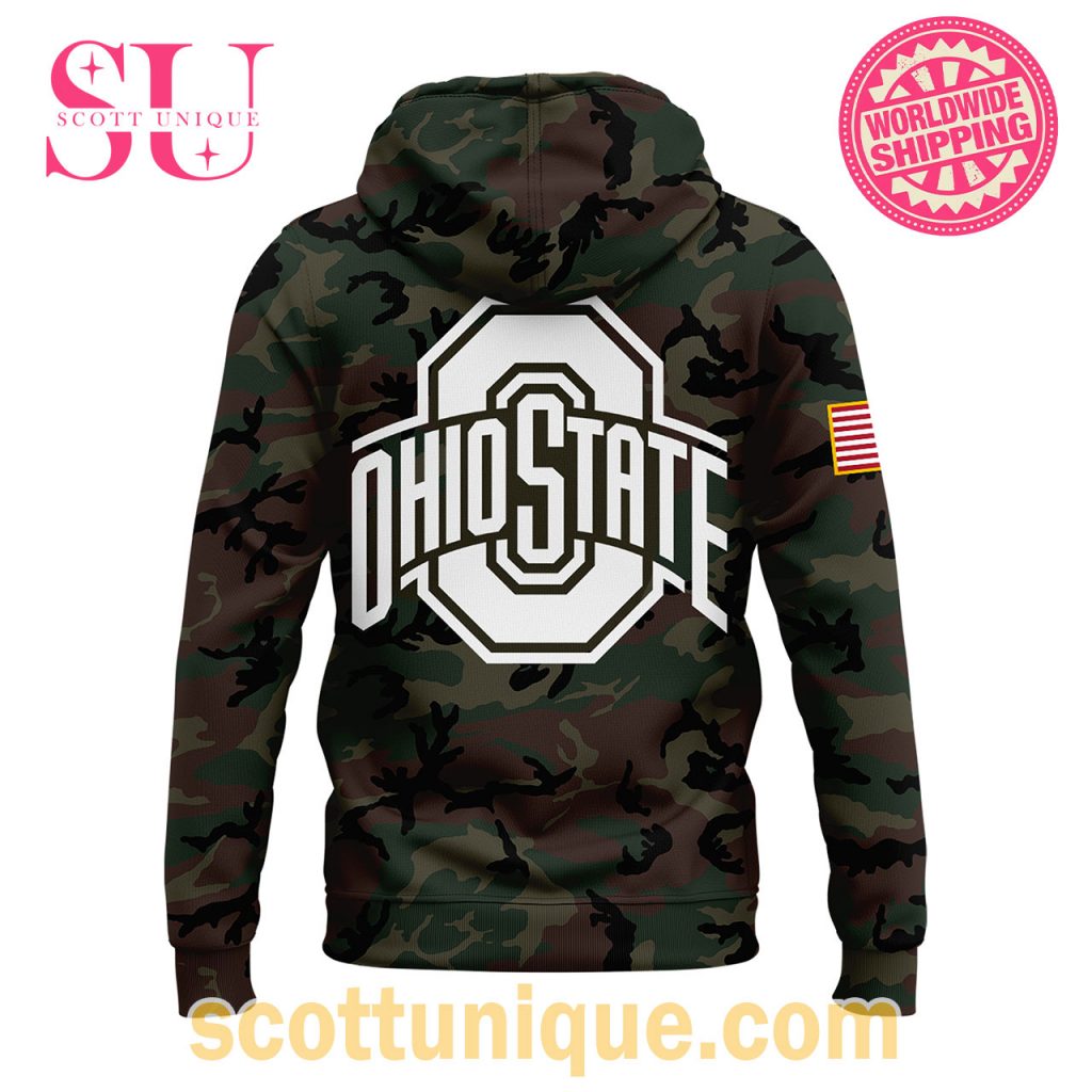 Ohio State Buckeyes Nike Camo Army Hoodie2