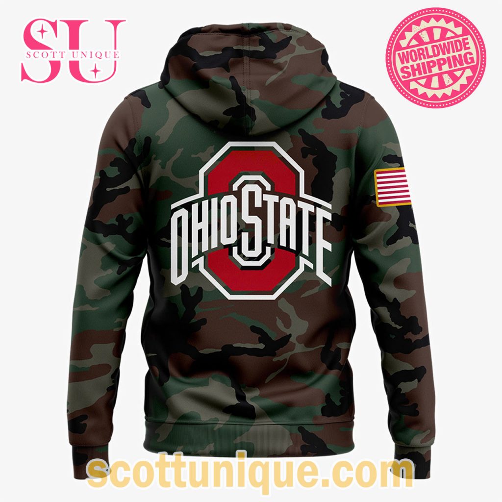 Ohio State Buckeyes Salute to Service Camo 2024 Hoodie2