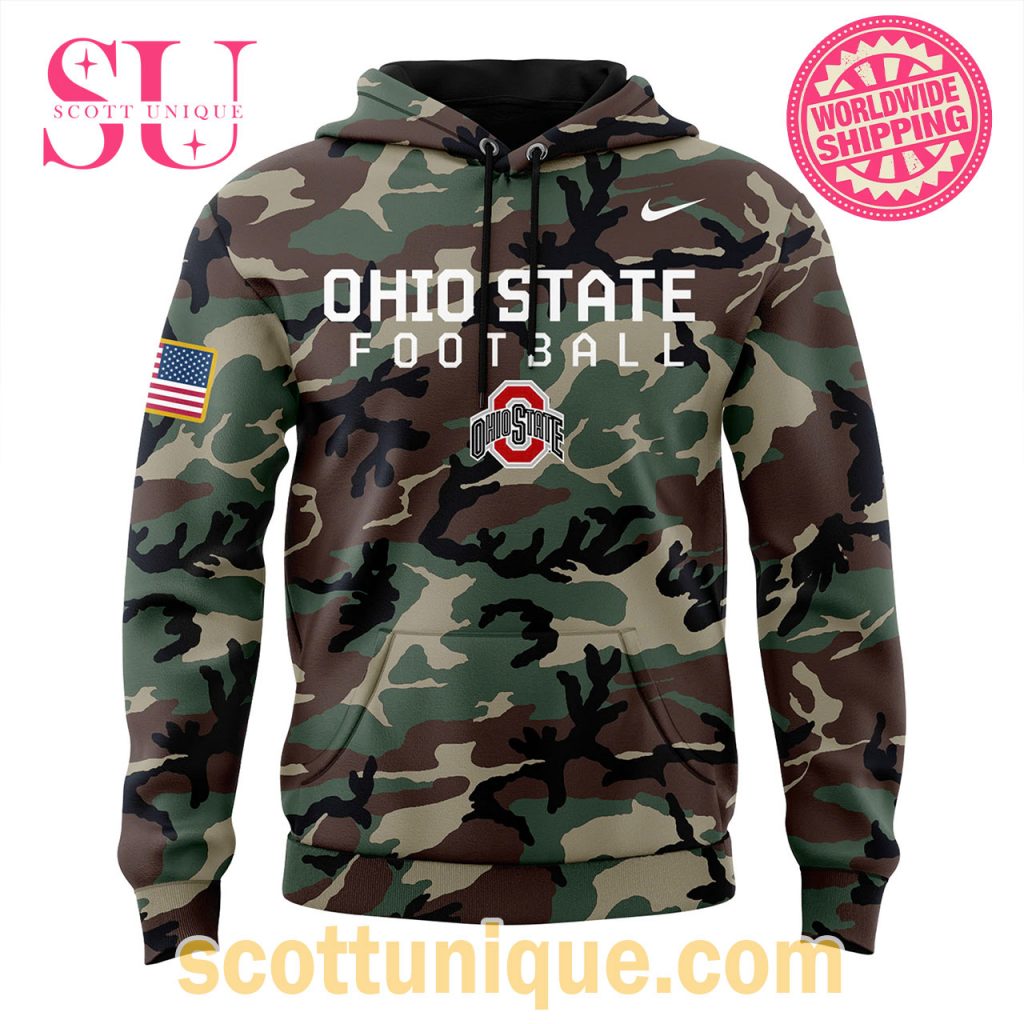 Ohio State Buckeyes Salute to Service Camo Hoodie