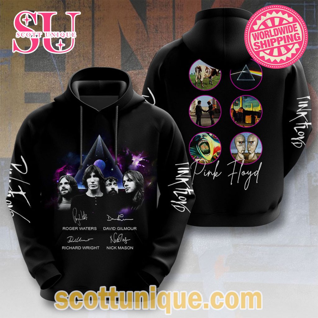 Pink Floyd Band Premium Black Hoodie Pink Floyd Band Premium Black Hoodie