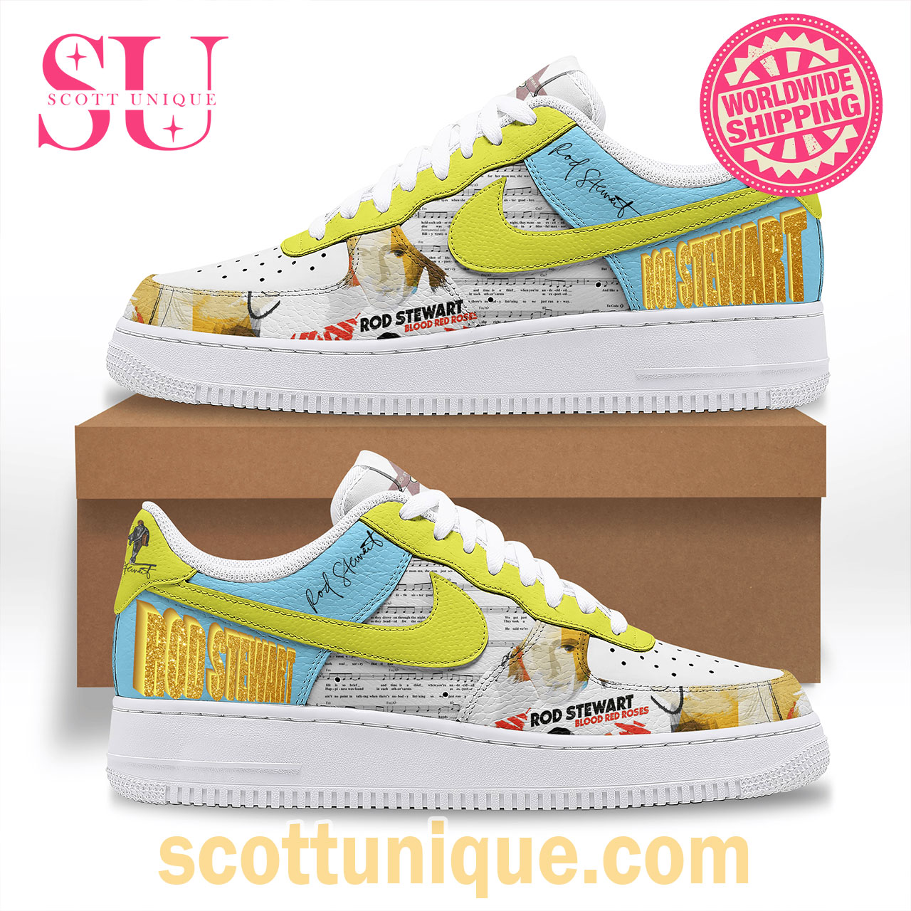 Rod Stewart Blood Red Roses Song Nike Air Force 1 Shoes