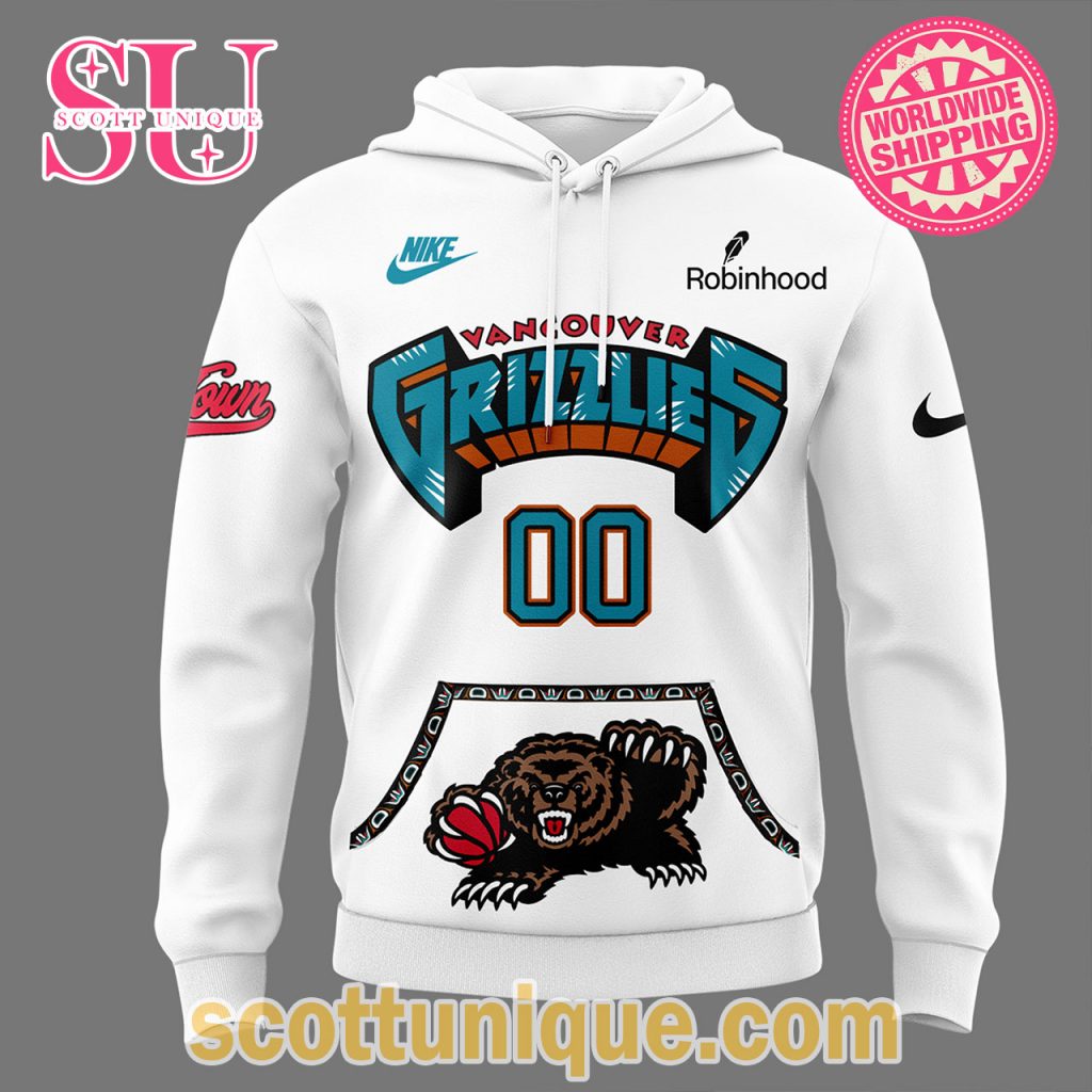 Vancouver Grizzlies M Town 2024 White Hoodie1 Vancouver Grizzlies M Town 2024 White Hoodie1