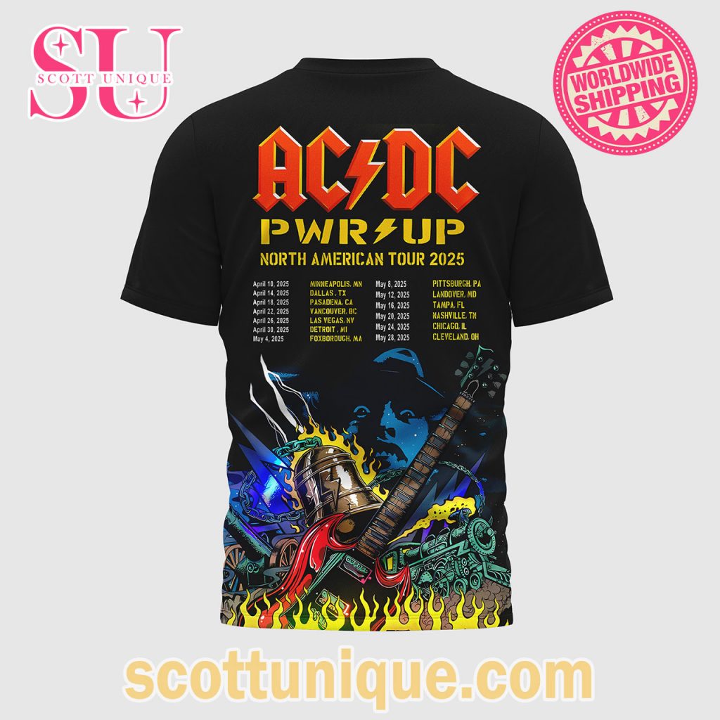 ACDC PWR UP North American Tour 2025 T Shirt1 ACDC PWR UP North American Tour 2025 T Shirt1