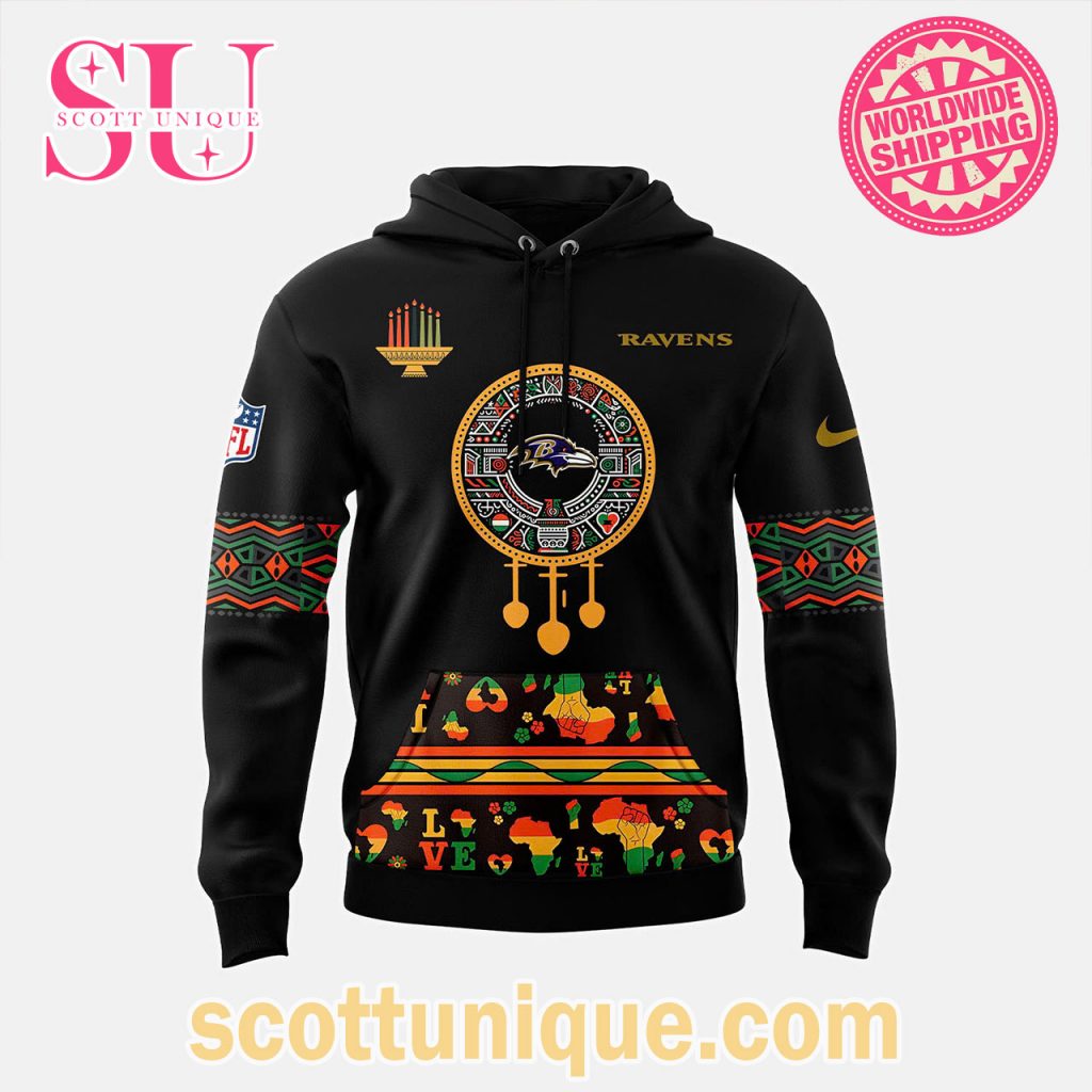 Baltimore Ravens x Happy Kwanzaa Collab Premium Hoodie1 Baltimore Ravens x Happy Kwanzaa Collab Premium Hoodie1