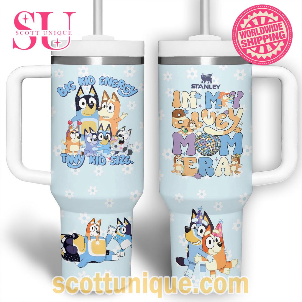 Bluey Family Big Kid Energy Blue Stanley Tumbler2 Bluey Family Big Kid Energy Blue Stanley Tumbler2