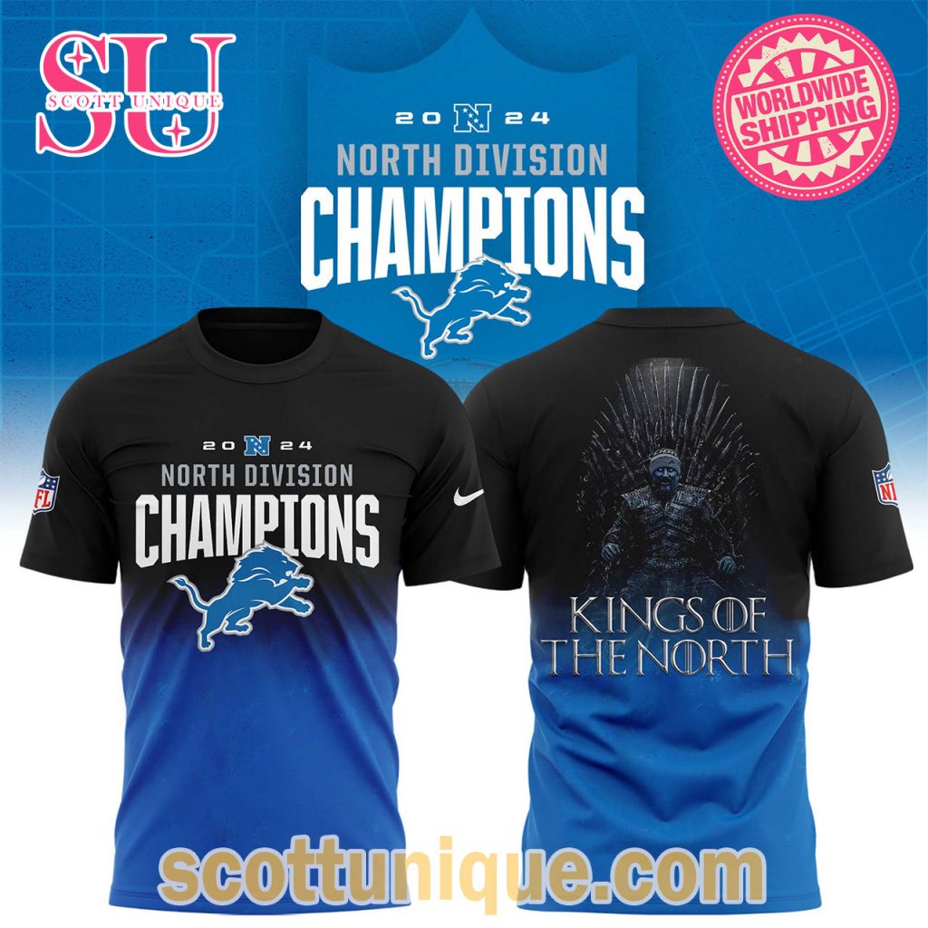 Detroit Lions NFC North Champions 2025 T Shirt
