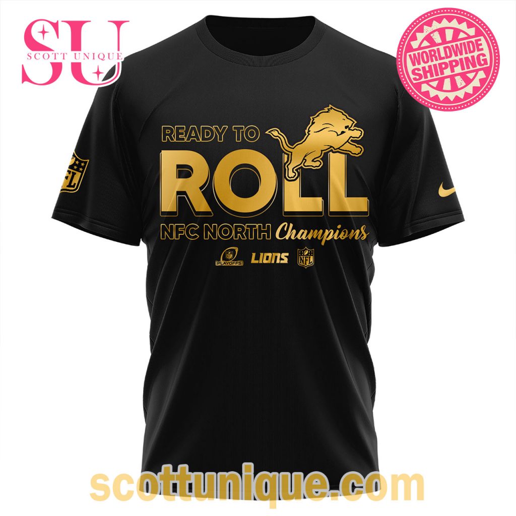 Detroit Lions NFC North Division Champions T Shirt2 Detroit Lions NFC North Division Champions T Shirt2