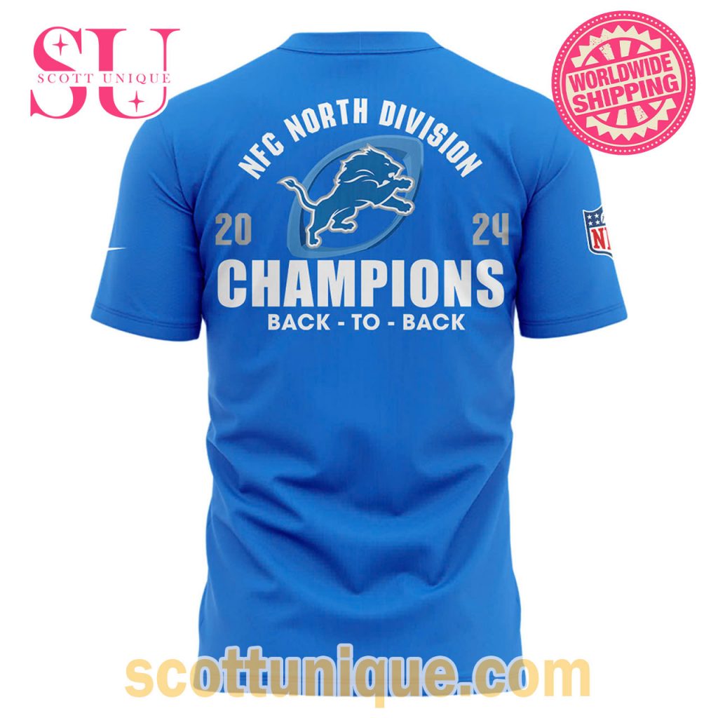 Detroit Lions Ready To Roll NFC North Champions 2024 T Shirt1 Detroit Lions Ready To Roll NFC North Champions 2024 T Shirt1