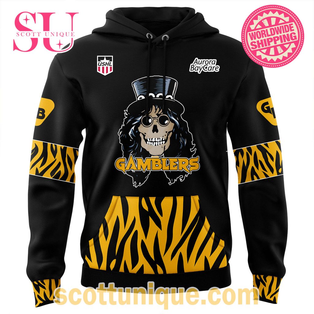 Green Bay Gamblers “Hair Nation Jersey Auction” Hoodie2 Green Bay Gamblers “Hair Nation Jersey Auction” Hoodie2