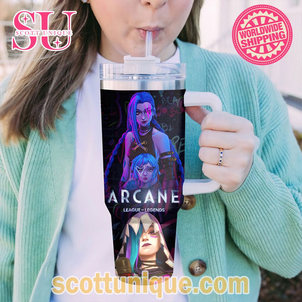 Jinx Was Here Arcane League of Legends Stanley Tumbler1 Jinx Was Here Arcane League of Legends Stanley Tumbler1