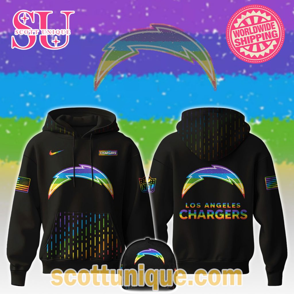 Los Angeles Chargers NFL x Happy Pride Month 2025 Hoodie Los Angeles Chargers NFL x Happy Pride Month 2025 Hoodie