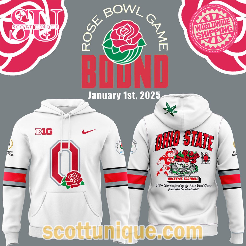 Ohio State Buckeyes Rose Bowl Game 2025 Hoodie