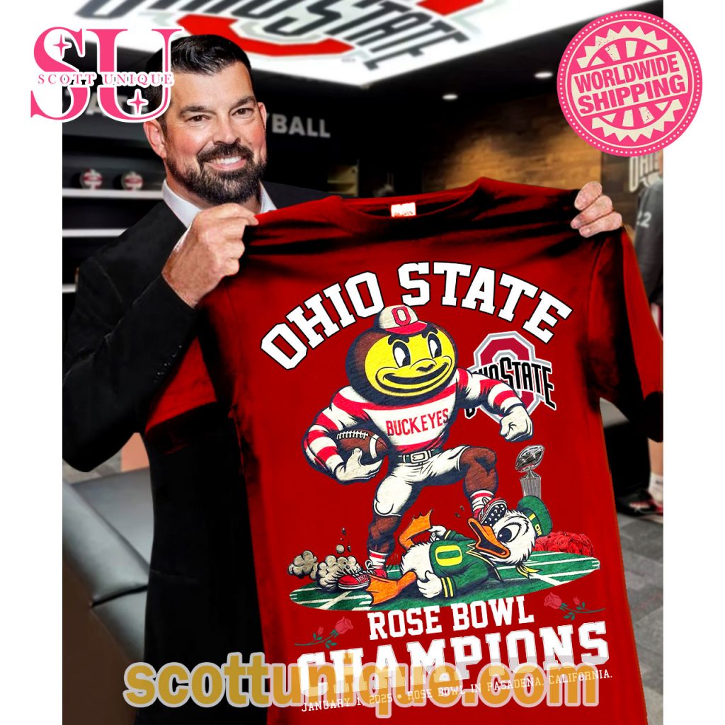 Ohio State Rose Bowl Champions Red T Shirt