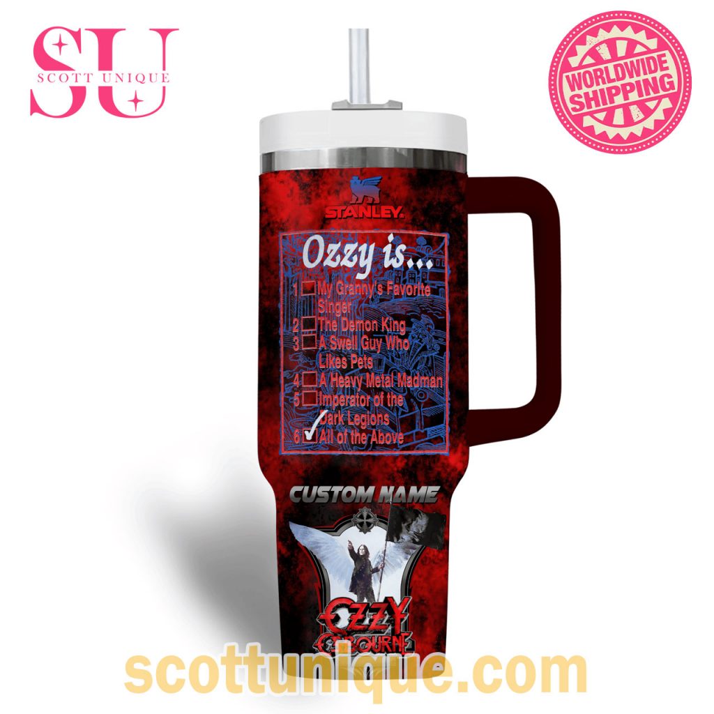 Ozzy Osbourne Prince of Darkness Stanley Tumbler1 Ozzy Osbourne Prince of Darkness Stanley Tumbler1