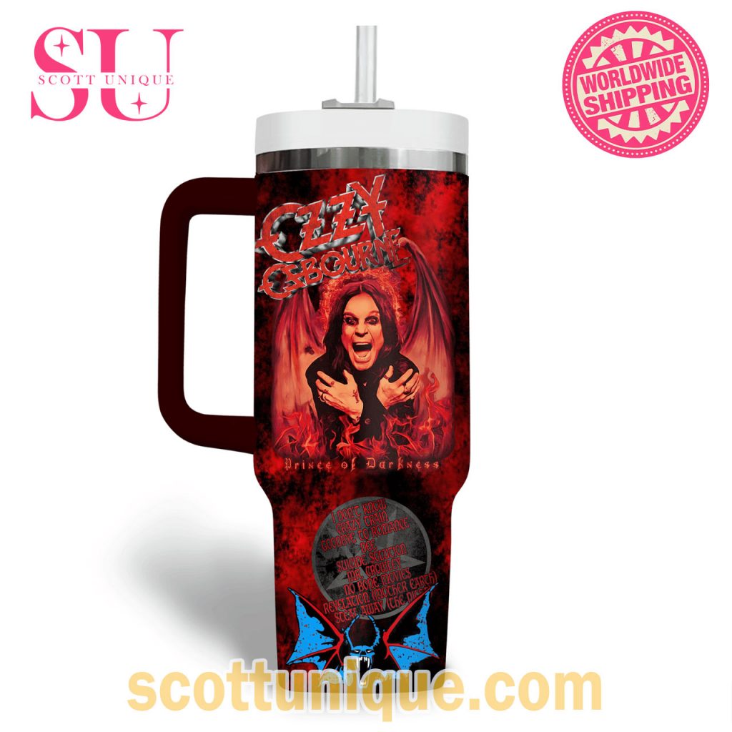 Ozzy Osbourne Prince of Darkness Stanley Tumbler2 Ozzy Osbourne Prince of Darkness Stanley Tumbler2