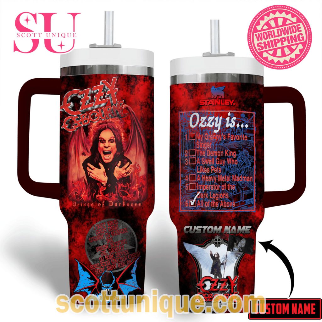 Ozzy Osbourne Prince of Darkness Stanley Tumbler3 Ozzy Osbourne Prince of Darkness Stanley Tumbler3