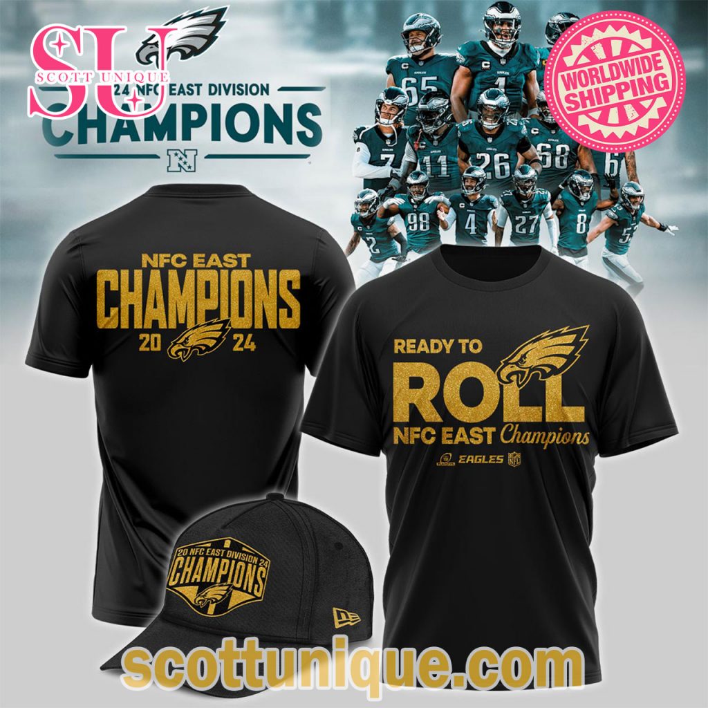 Philadelphia Eagles NFC East Champions 2024 T Shirt Philadelphia Eagles NFC East Champions 2024 T Shirt