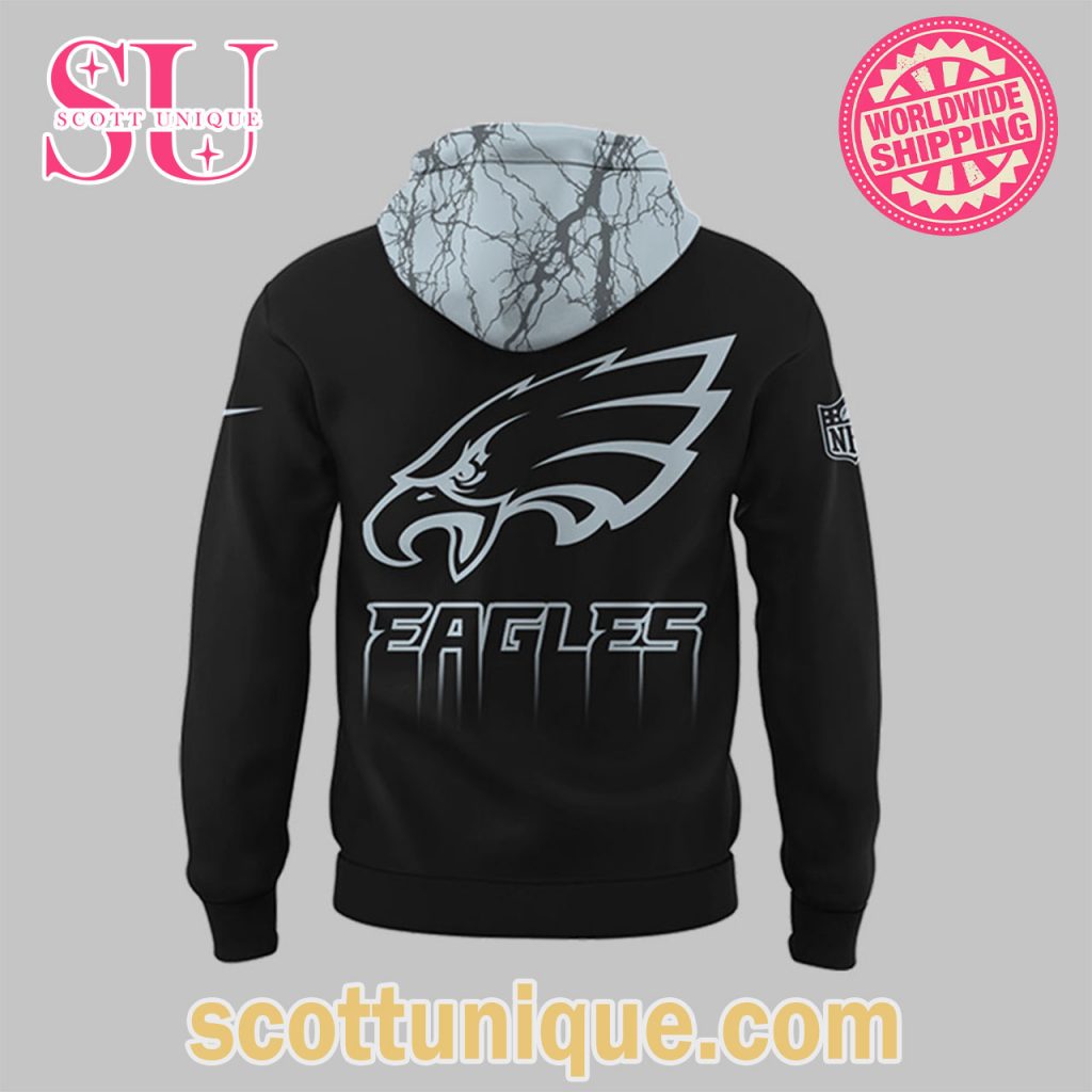 Philadelphia Eagles x Dark Mode Black 2025 Hoodie2