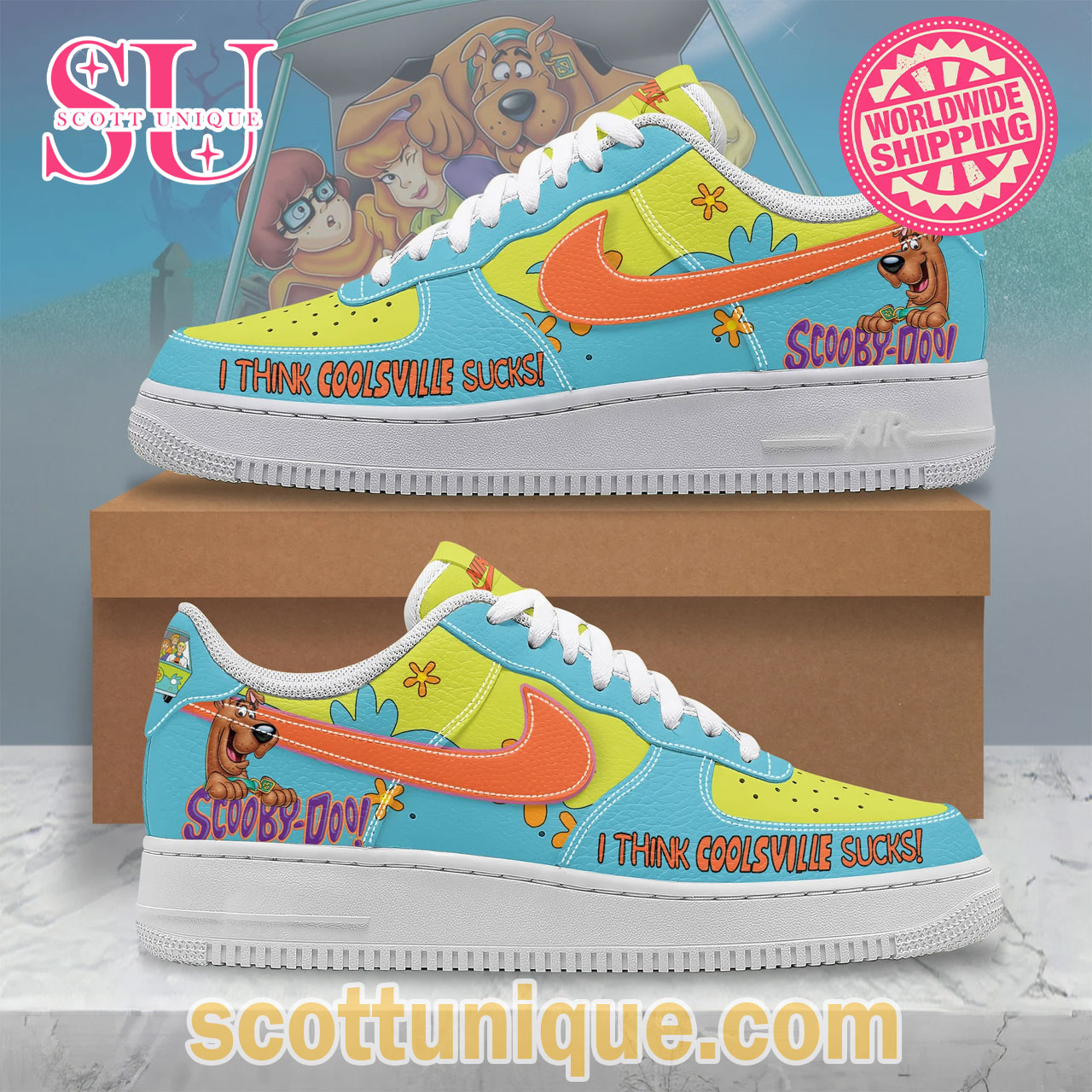 Scooby-Doo I Think Coolsville Sucks Air Force 1 Shoes