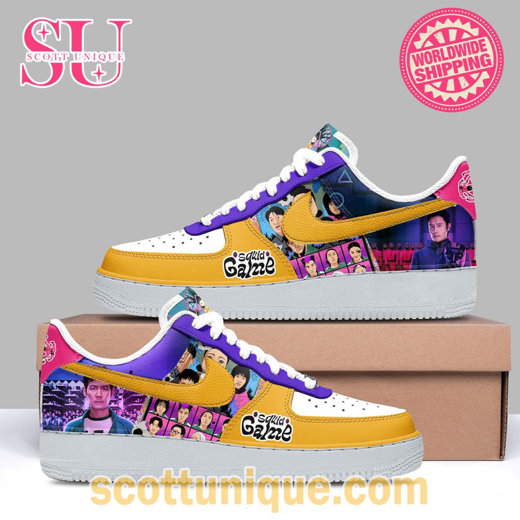 Squid Game 2 Art Limited Edition Nike Air Force 1 Shoes2 Squid Game 2 Art Limited Edition Nike Air Force 1 Shoes2