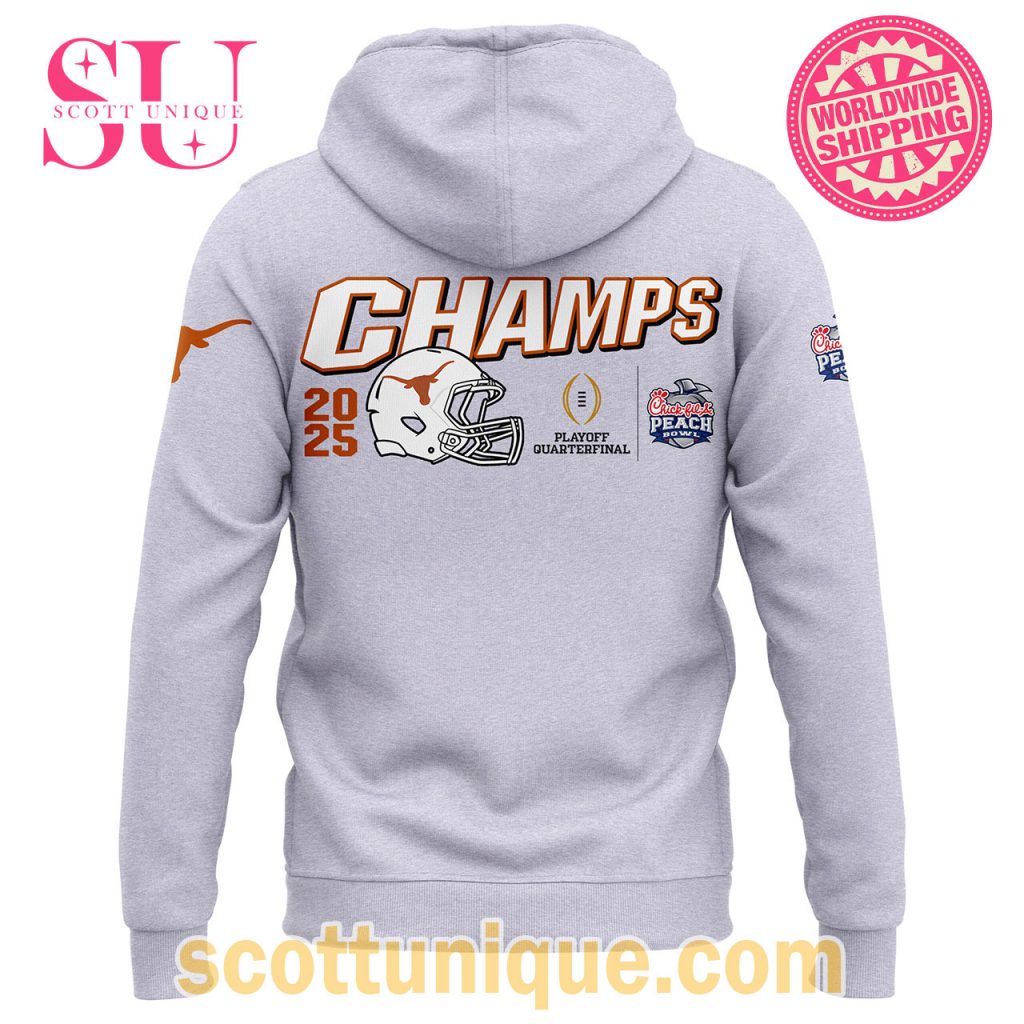 Texas Longhorns Chick Fil A Peach Bowl Champions 2025 Grey Hoodie2 Texas Longhorns Chick Fil A Peach Bowl Champions 2025 Grey Hoodie2