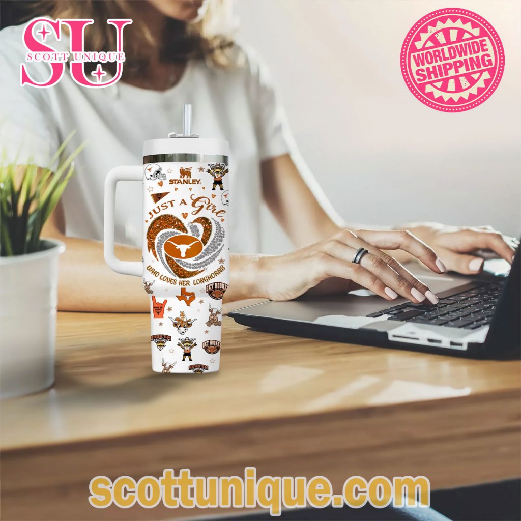 Texas Longhorns Football Just A Girl Stanley Tumbler4 Texas Longhorns Football Just A Girl Stanley Tumbler4