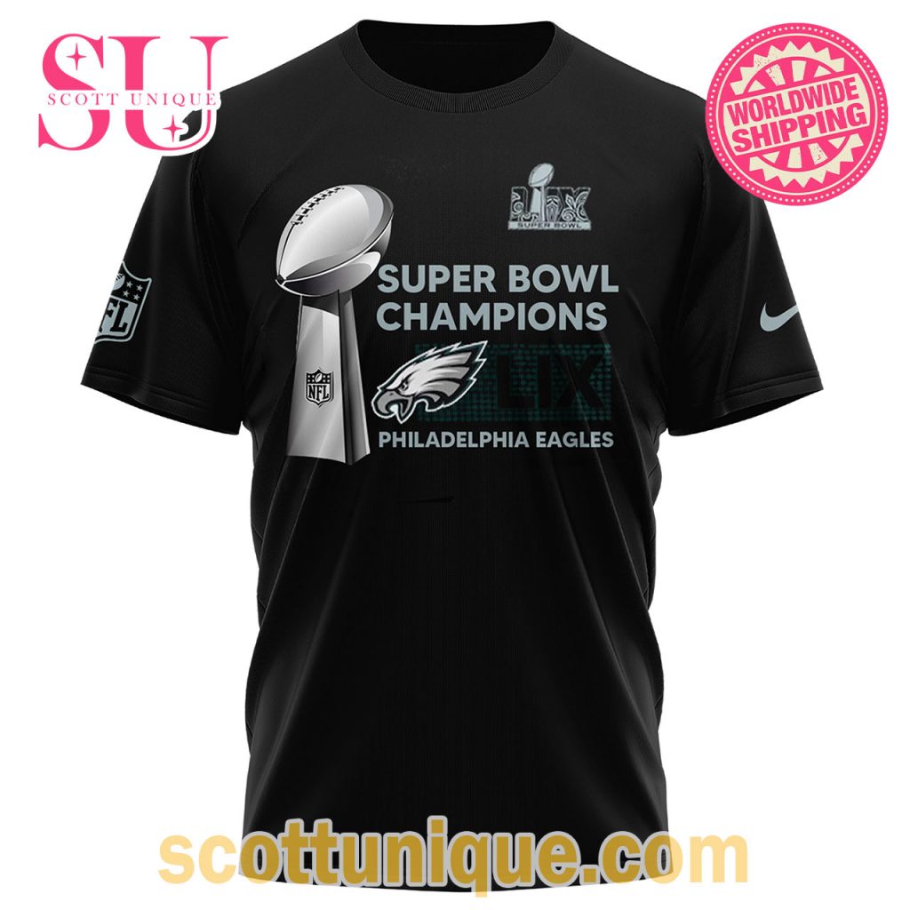 Philadelphia Eagles Nike Super Bowl LIX Champions 2025 T Shirt1 Philadelphia Eagles Nike Super Bowl LIX Champions 2025 T Shirt1