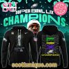 Philadelphia Eagles Super Bowl LIX Champions 2025 Cyan Hoodie