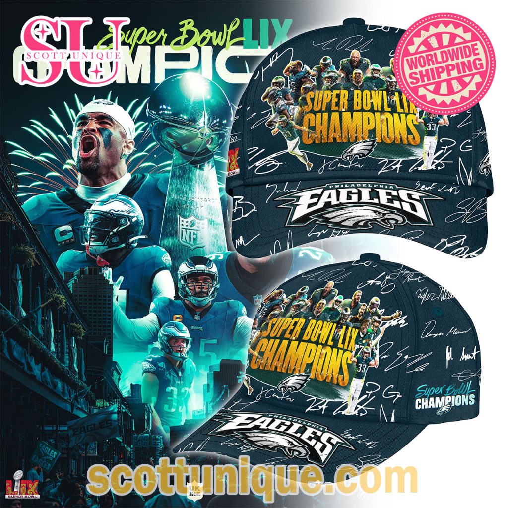Philadelphia Eagles Super Bowl LIX Champions 2025 Cap Philadelphia Eagles Super Bowl LIX Champions 2025 Cap