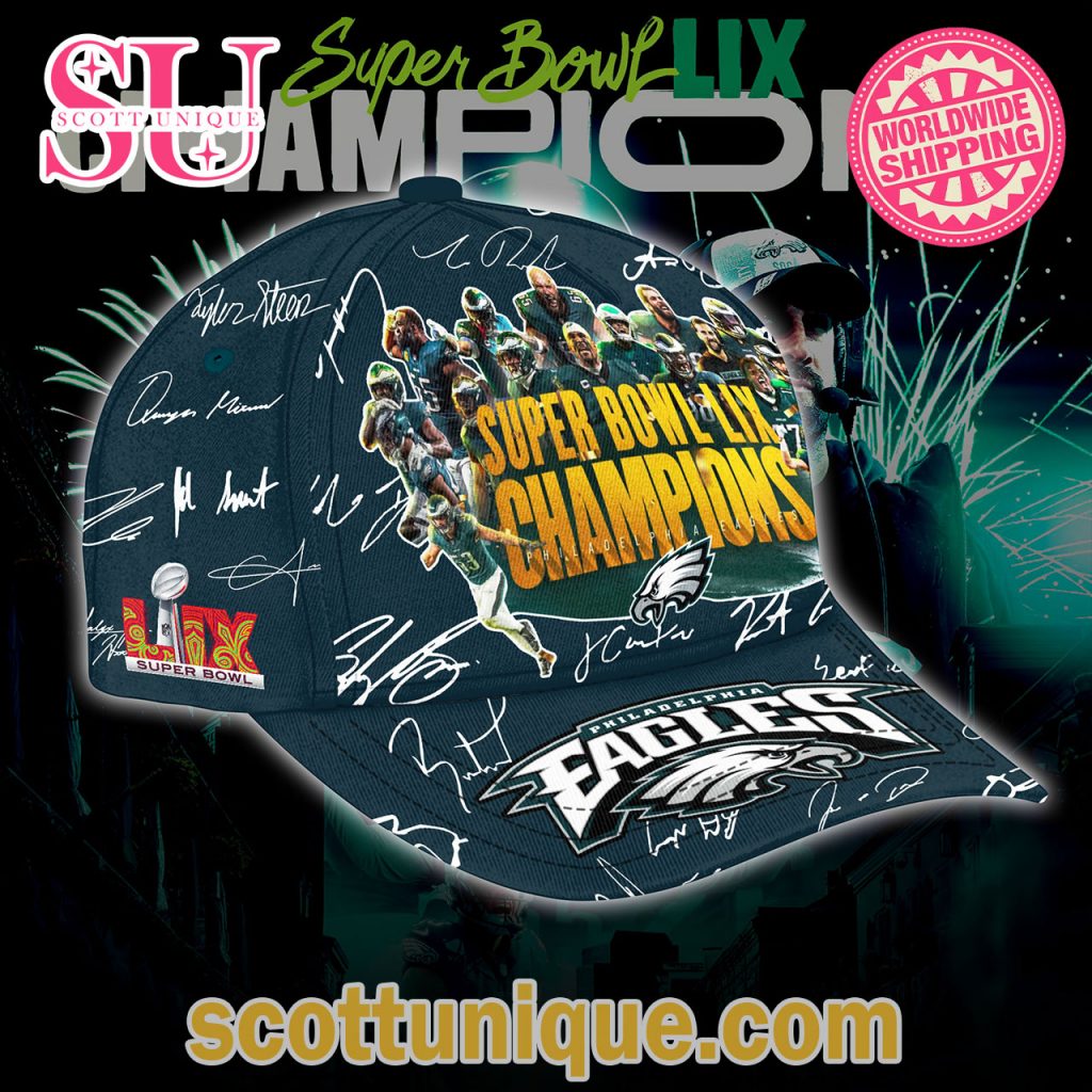 Philadelphia Eagles Super Bowl LIX Champions 2025 Cap2 Philadelphia Eagles Super Bowl LIX Champions 2025 Cap2