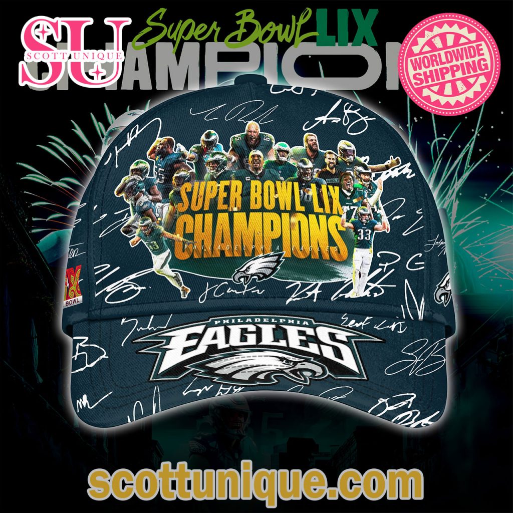 Philadelphia Eagles Super Bowl LIX Champions 2025 Cap3 Philadelphia Eagles Super Bowl LIX Champions 2025 Cap3