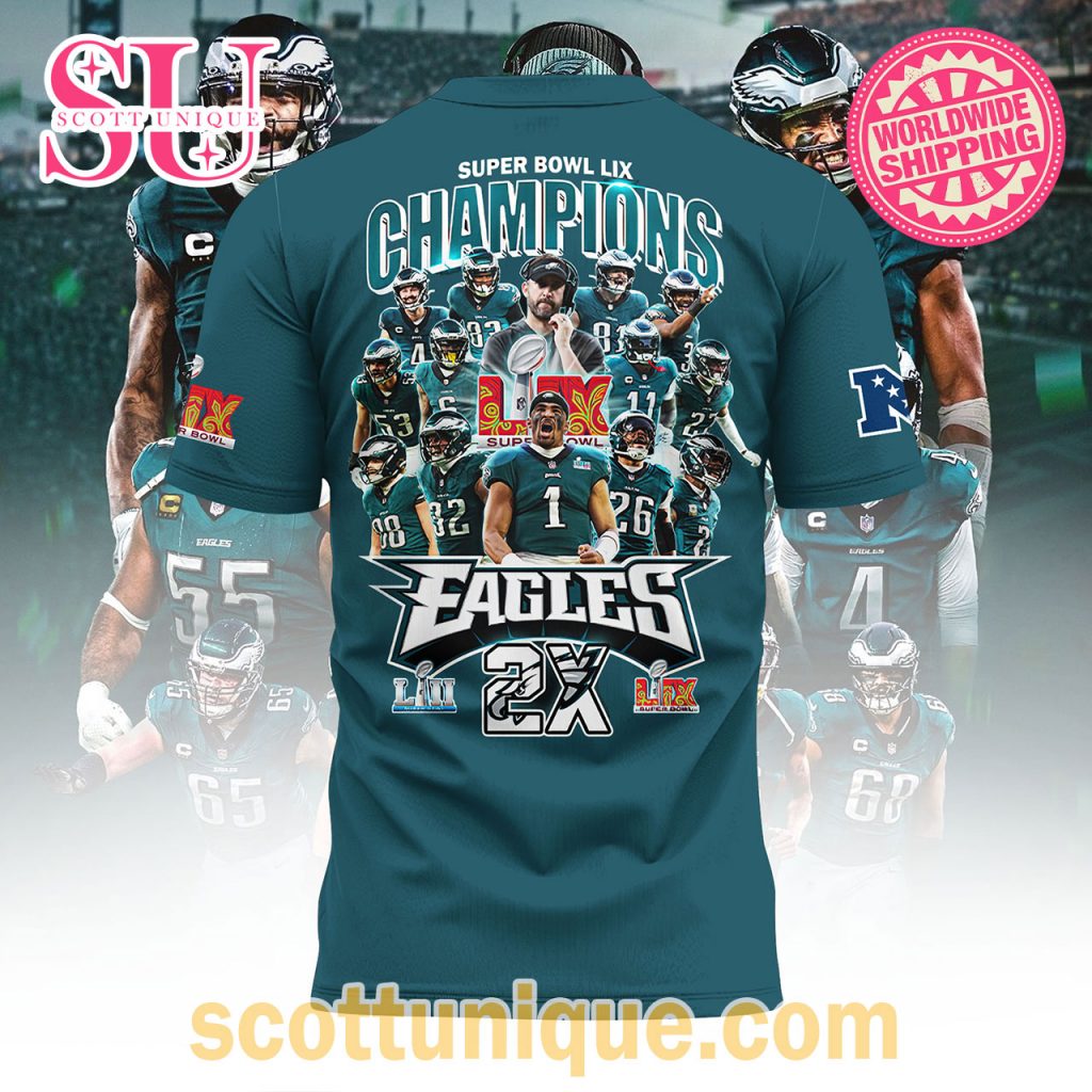 Philadelphia Eagles Super Bowl LIX Champions 2025 Cyan T Shirt1 Philadelphia Eagles Super Bowl LIX Champions 2025 Cyan T Shirt1