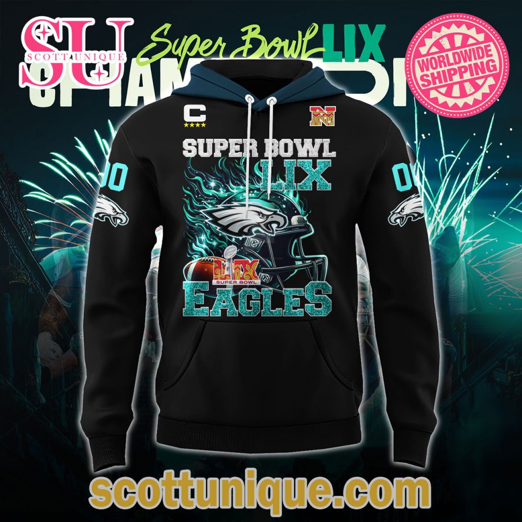 Philadelphia Eagles Super Bowl LIX Champions 2025 Hoodie2 Philadelphia Eagles Super Bowl LIX Champions 2025 Hoodie2