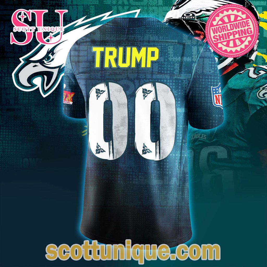 Philadelphia Eagles Super Bowl LIX Champions Football Jersey2 Philadelphia Eagles Super Bowl LIX Champions Football Jersey2