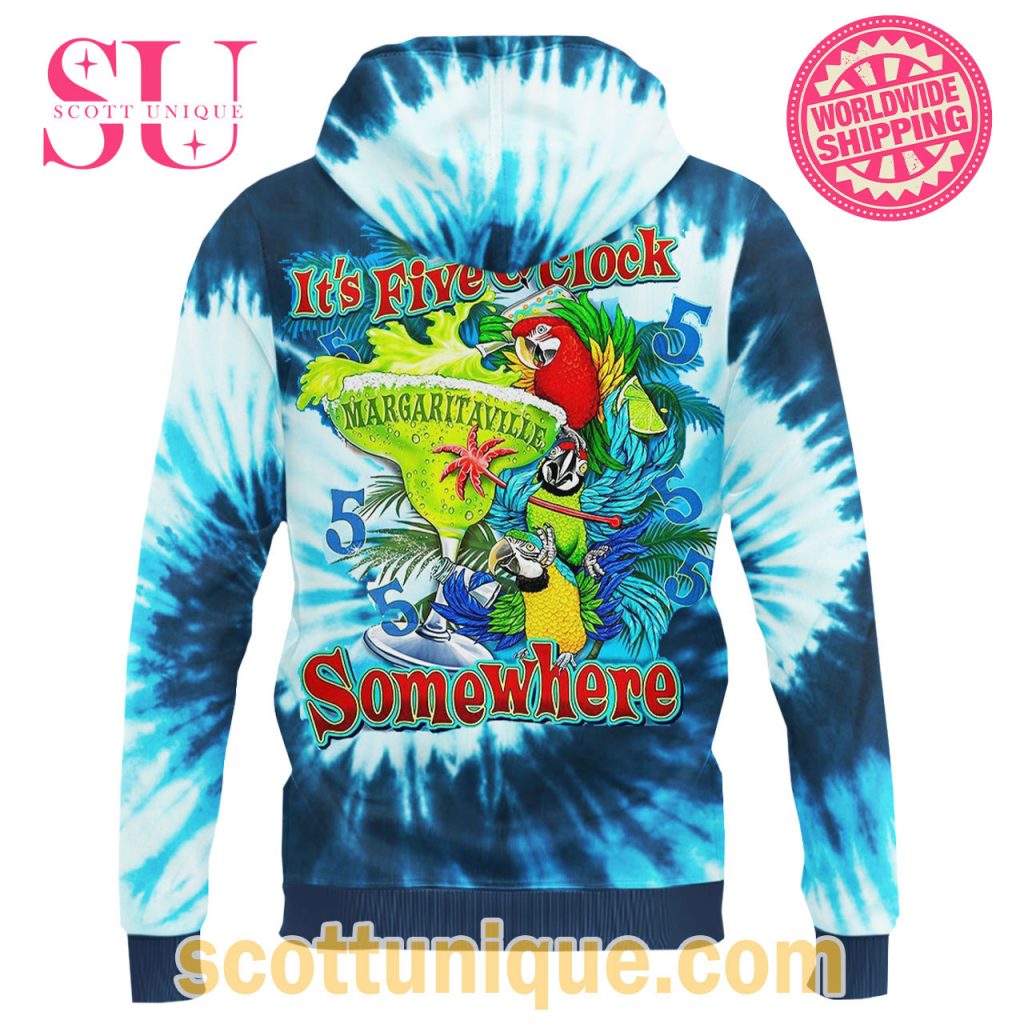 Jimmy Buffett Iron City In Paradise TieDye Ocean Hoodie1 Jimmy Buffett Iron City In Paradise TieDye Ocean Hoodie1