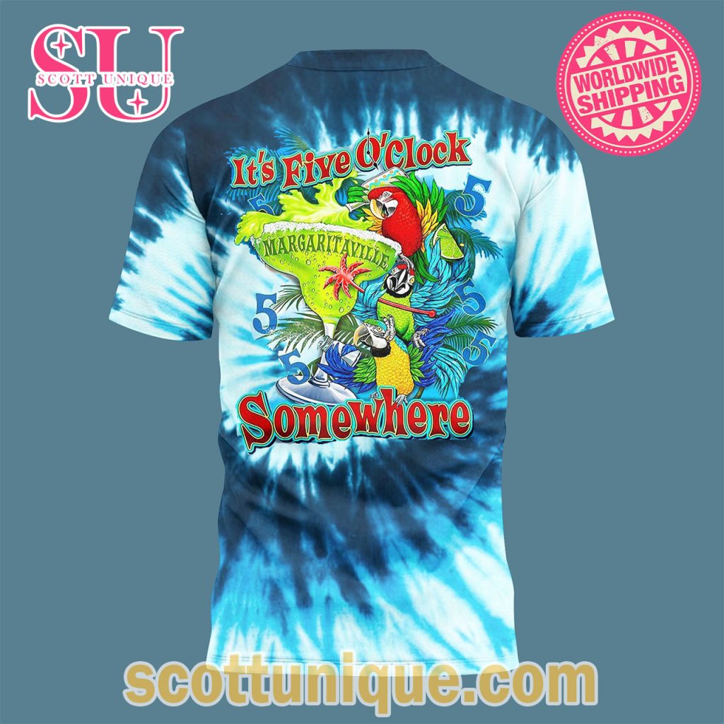 Jimmy Buffett Iron City In Paradise TieDye Ocean Shirt2 Jimmy Buffett Iron City In Paradise TieDye Ocean Shirt2