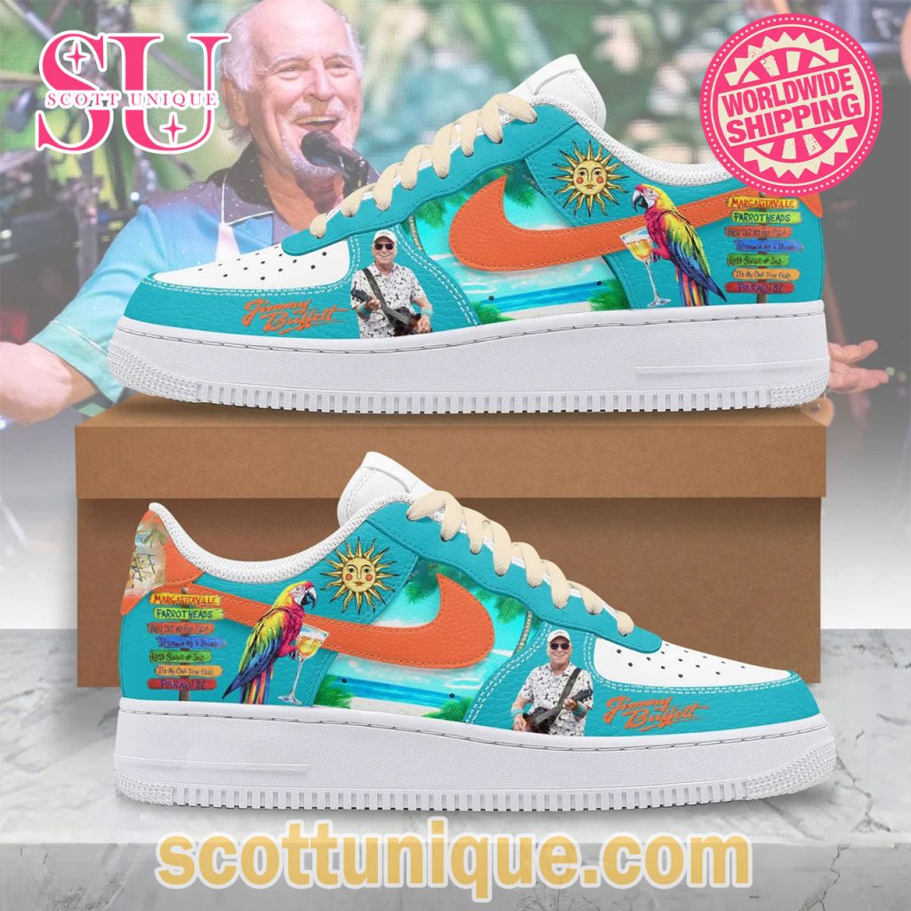 Jimmy Buffett & Ocean Trending Summer Air Force Shoes Jimmy Buffett & Ocean Trending Summer Air Force Shoes