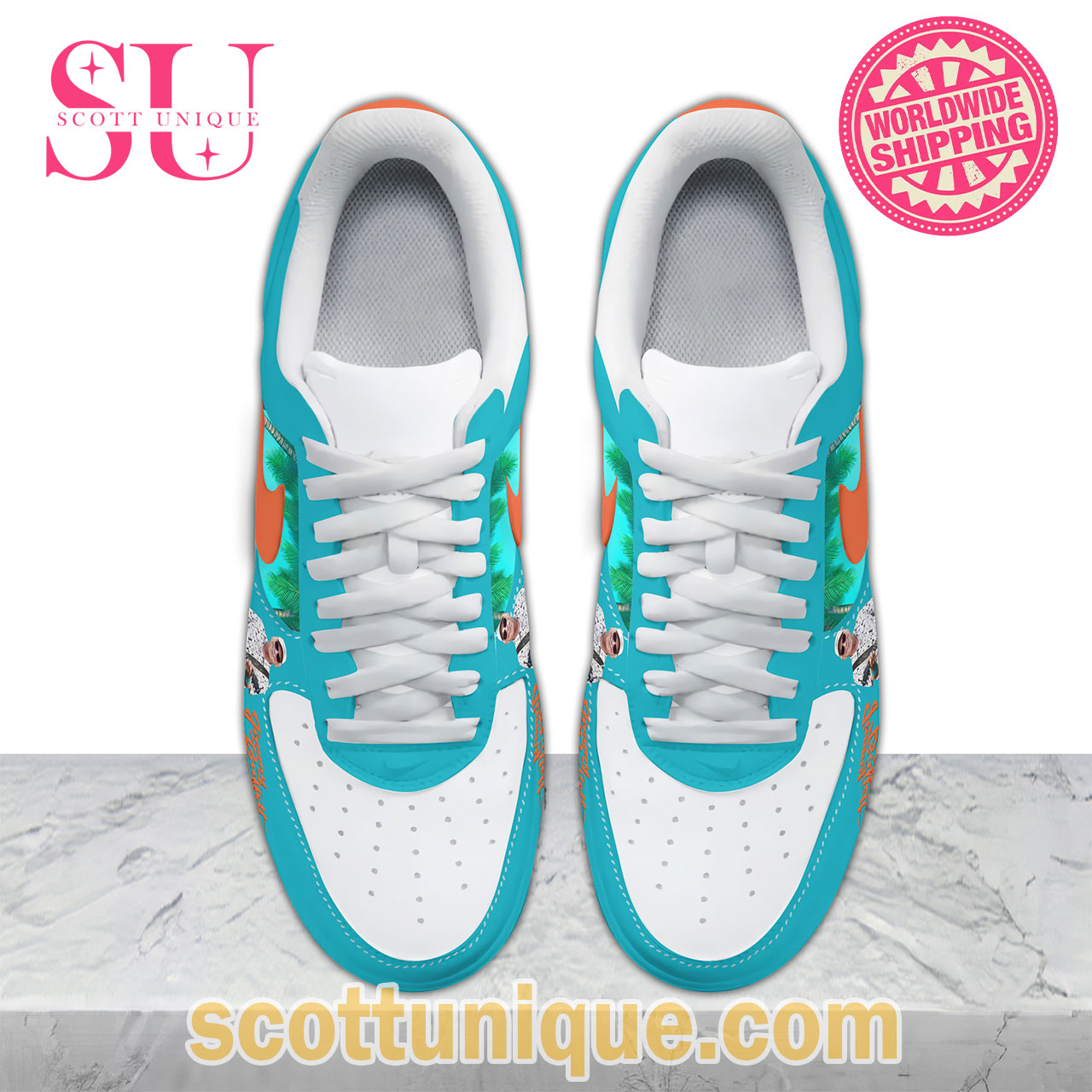 Jimmy Buffett & Ocean Trending Summer Air Force Shoes