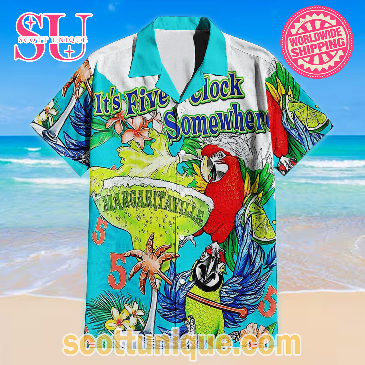 Jimmy Buffett Summer Margaritaville Hawaiian Shirt