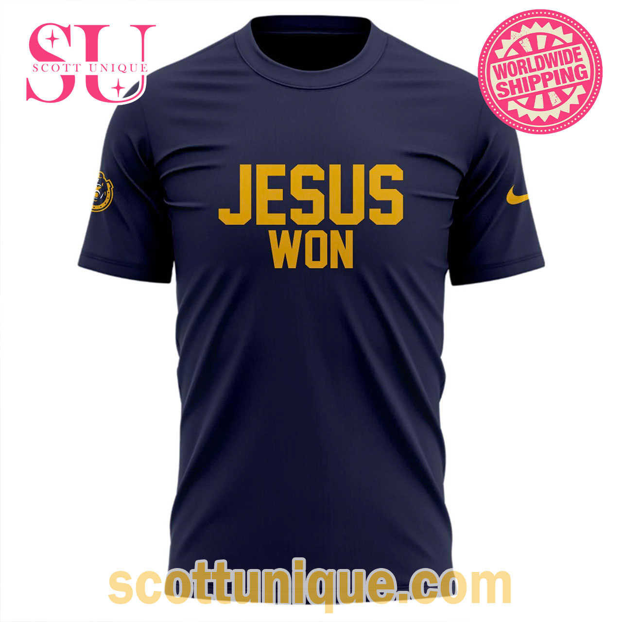 Jesus Won Murray State Baseball T-Shirt Navy