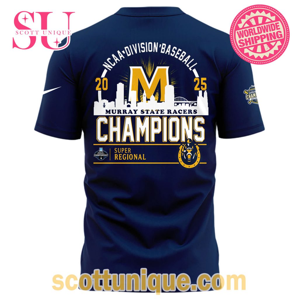 OMAHA NCAA Division Baseball Murray State Racers Champions 2025 T Shirt Navy2 OMAHA NCAA Division Baseball Murray State Racers Champions 2025 T Shirt Navy2